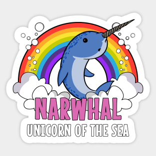 Narwhal Fish Unicorn Of The Sea Sticker